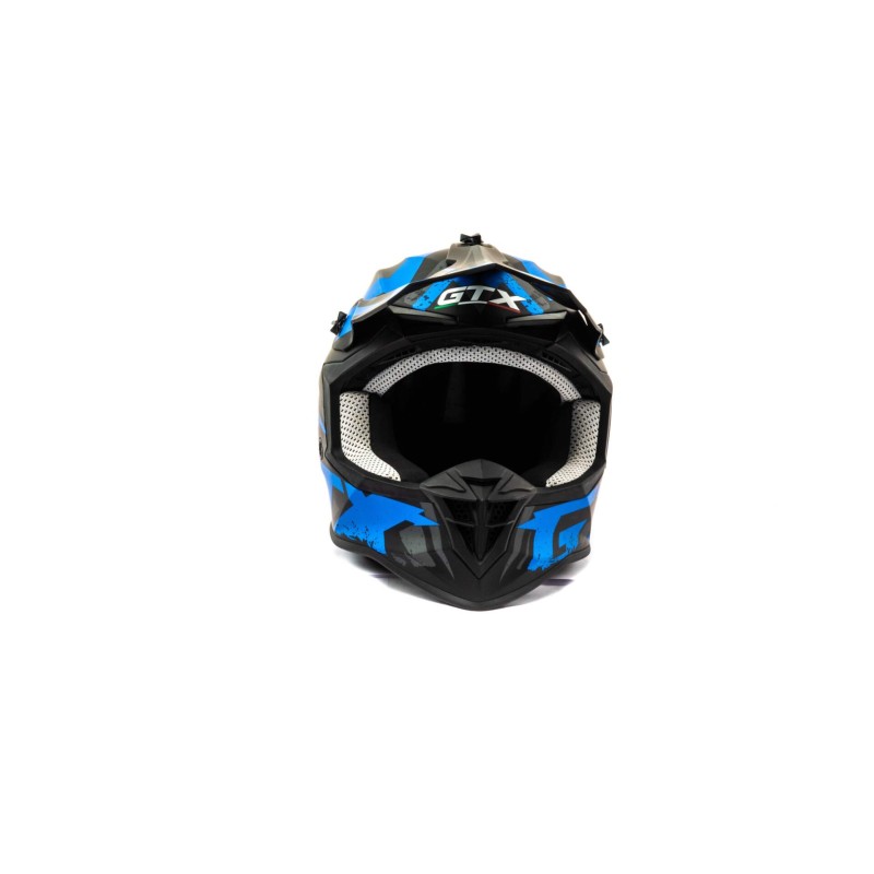 Мотошлем Motoland GTX 633 #9, черный/синий, размер S