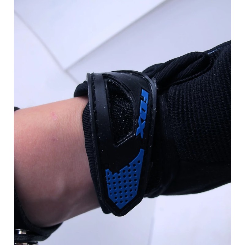 Мотоперчатки Fox GL1 Black/blue, черный/синий, размер M