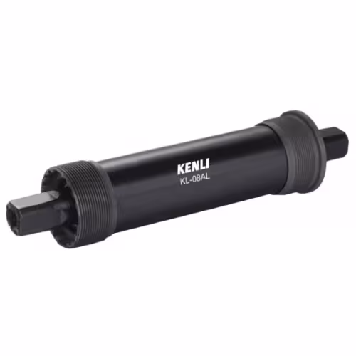 Каретка-картридж KENLI KL-08AL, промподшипники, чашки стальные, SQR, 68 мм, 165 мм, FATBIKE