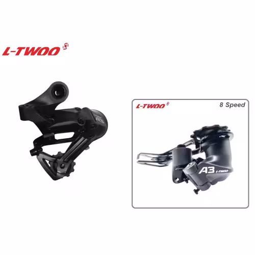 Переключатель задний L-TWOO RD-V4008, 8 скор., крепление (на болт) под петух, GS, A-3