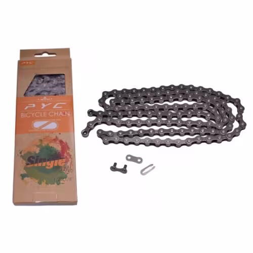 Цепь "PYC" (Р1003) 10 скор. (116 звеньев) с замком, звено 5,7 мм, 1/2 X 11/128, инд. упаковка