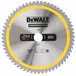 Диск пильный по дереву DeWALT Construction DT90250-QZ, 254х2х30 мм