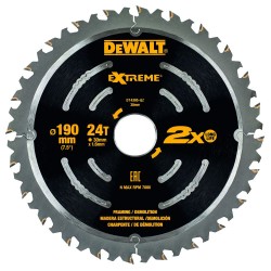 Диск пильный по дереву DeWALT Extreme DT10640-QZ,190х1,6х30 мм