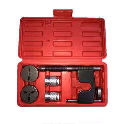 Набор приспособлений для разжатия тормозных цилиндров АвтомTool 50200, 7 предметов  