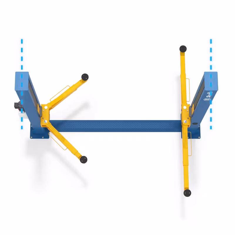 Подъемник Sivik ПГА-4000-Э 220В, 2х стоечный, нижняя синхронизация, синий