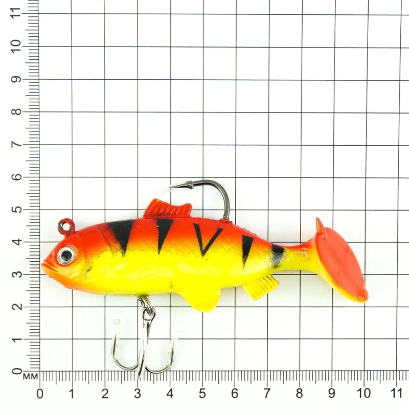 Приманка оснащённая Namazu PVC Carp, L-100 мм, 31 г, цвет 08, 2 штуки