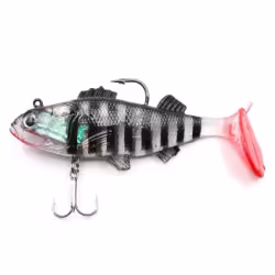 Приманка оснащённая Namazu PVC Perch, L-80 мм, 19 г, цвет 01, 2 штуки