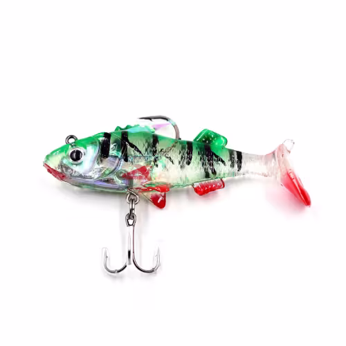 Приманка оснащённая Namazu PVC Perch, L-80 мм, 19 г, цвет 01, 2 штуки