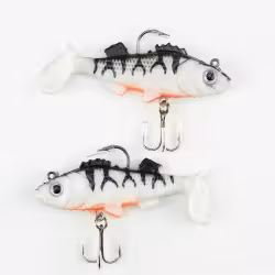 Приманка оснащённая Namazu PVC Perch, L-80 мм, 19 г, цвет 05, 2 штуки