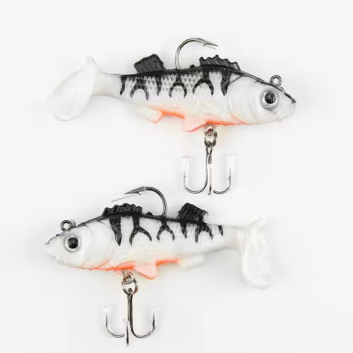 Приманка оснащённая Namazu PVC Perch, L-80 мм, 19 г, цвет 05, 2 штуки