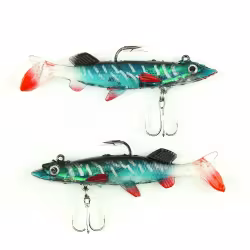 Приманка оснащённая Namazu PVC,  L-80мм, 8  г, цвет 01, 2 штуки