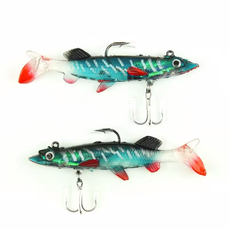 Приманка оснащённая Namazu PVC,  L-80мм, 8  г, цвет 01, 2 штуки