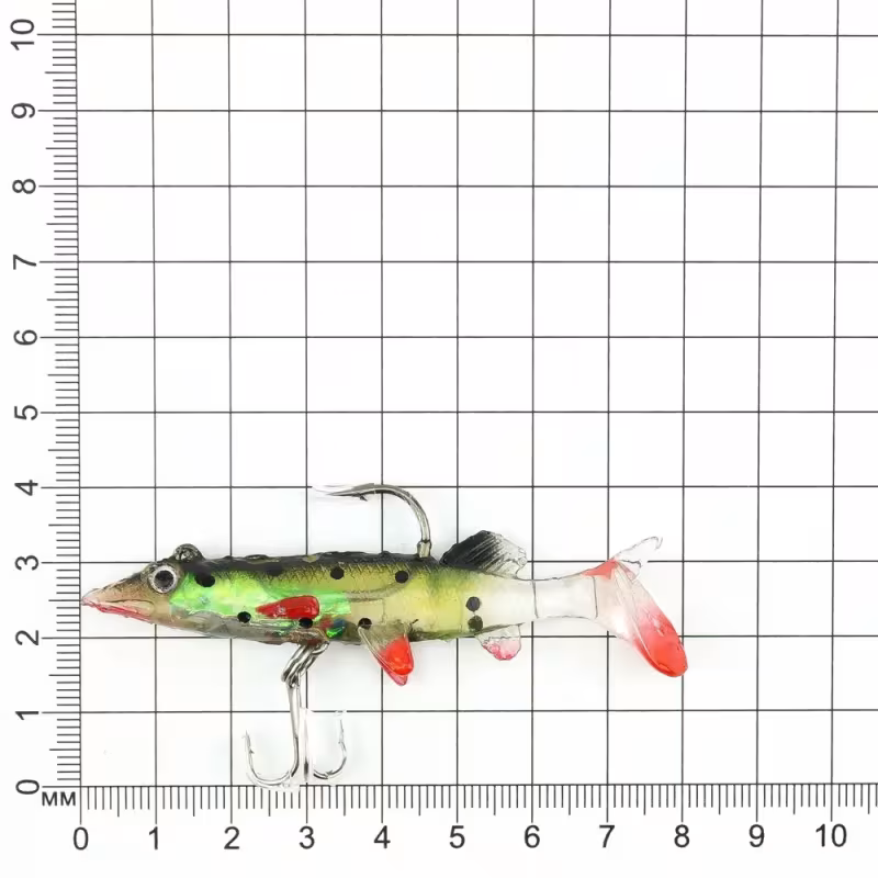 Приманка оснащённая Namazu PVC, L-80 мм, 8 г, цвет 03, 2 штуки