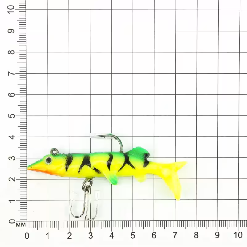 Приманка оснащённая Namazu PVC,  L-80 мм, 8 г, цвет 06, 2 штуки