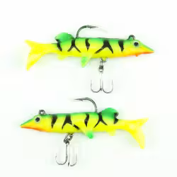 Приманка оснащённая Namazu PVC,  L-80 мм, 8 г, цвет 06, 2 штуки