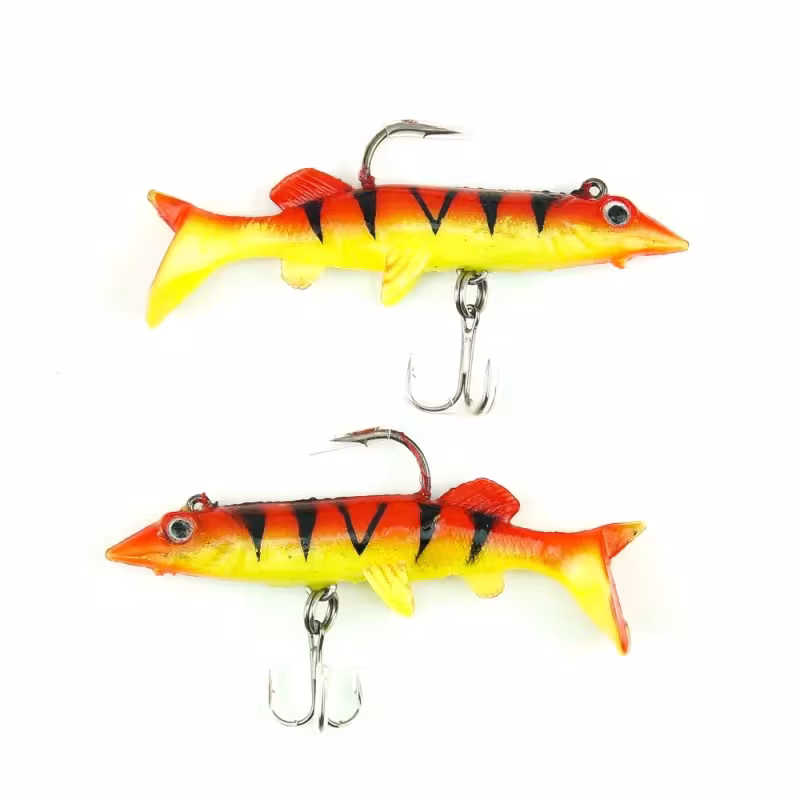 Приманка оснащённая Namazu PVC, L-80 мм, 8 г, цвет 08, 2 штуки