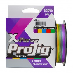 Шнур плетеный Momoi ProJig X-Force  Multicolor 0.18 мм, 13 кг, 100 м
