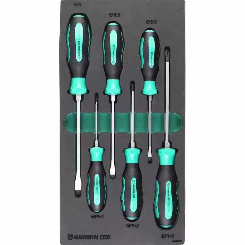 Набор отверток ударных PH, SL Garwin 646265, 6 предметов