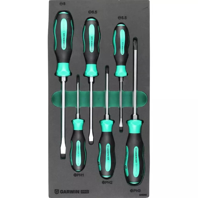 Набор отверток ударных PH, SL Garwin 646265, 6 предметов