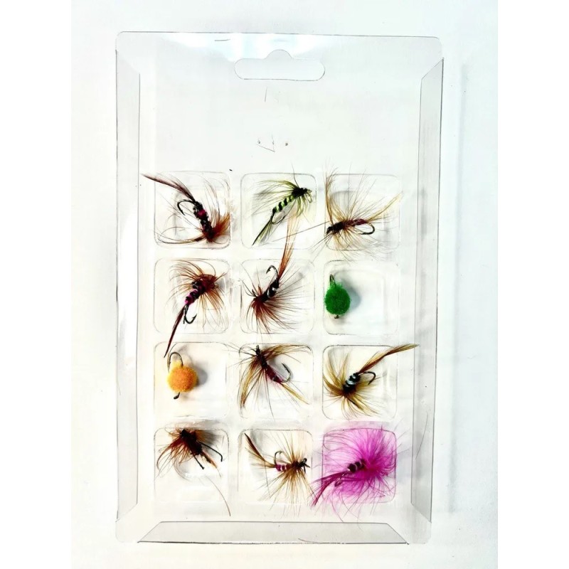 Набор мух для нахлыста Beilong, 12 шт