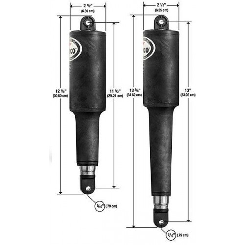 Привод транцевых плит Lenco 10250382, ход 57 мм