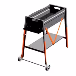 Мангал с зольником с полкой