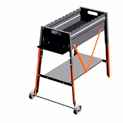 Мангал с зольником с полкой