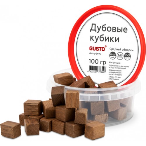 Дубовые кубики средней обжарки Gusto, 100 г