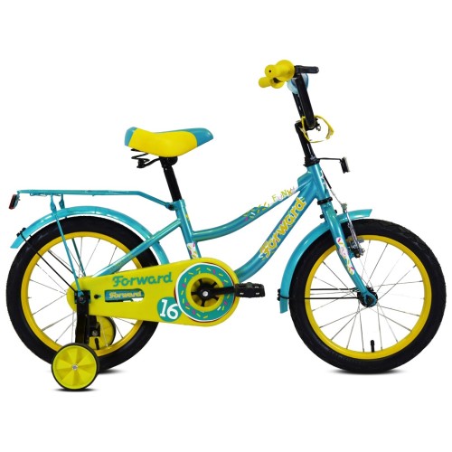 Велосипед детский Forward Funky 16, 1 ск., бирюзовый/желтый