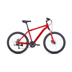 Велосипед горный хардтейл взрослый Forward Hardi 26 2.1 disc, рост 18, 21 ск., красный
