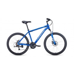 Велосипед горный хардтейл взрослый Forward Hardi 26 2.1 disc, рост 18, 21 ск., синий/бежевый
