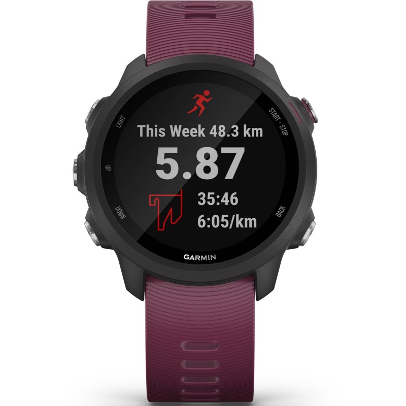 Смарт-часы Garmin Forerunner 245 GPS, черный/бордовый