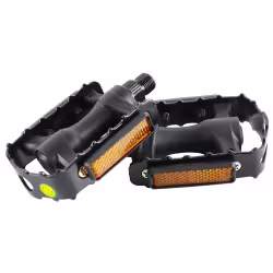 Педали платформенные (комплект 2 шт.) 9/16", 102x78 мм, алюминий/пластик, FP-917N FEIMIN