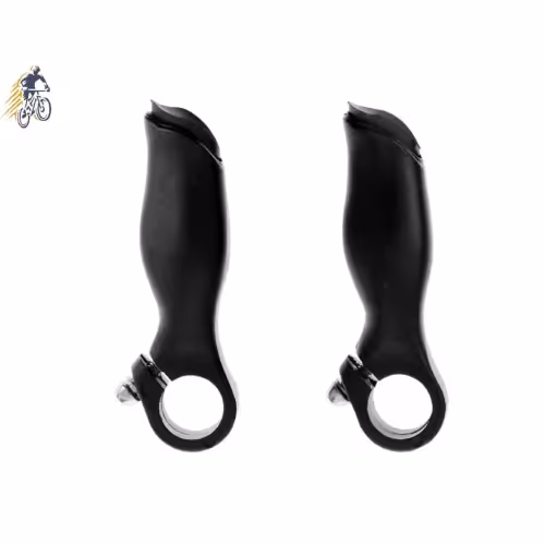 Рога на руль HONG алюминиевые эргономичные 120 мм (черный мат.)