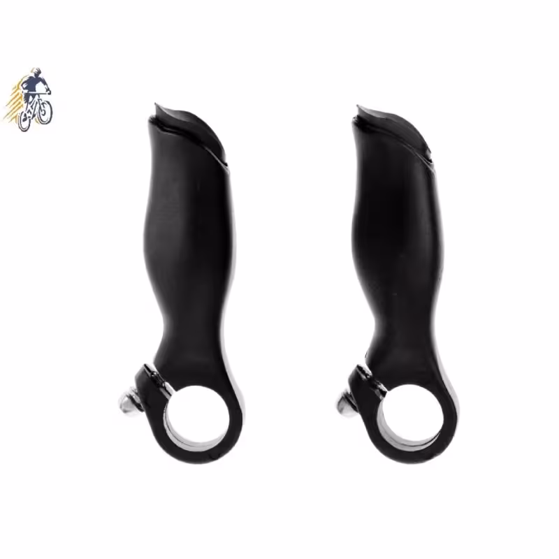 Рога на руль HONG алюминиевые эргономичные 120 мм (черный мат.)