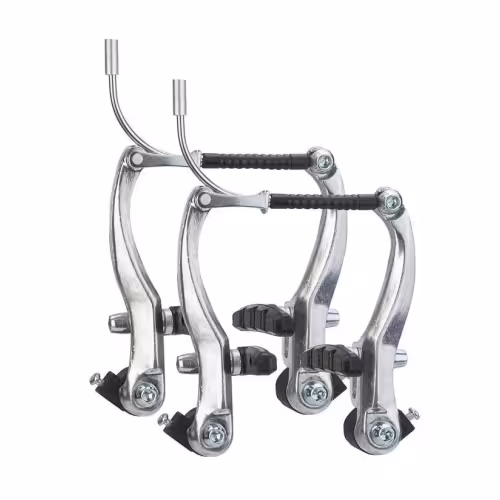 Рычаги тормозные, V-brake, Алюминиевые, S.Shine, комплект 2 пары, 110 мм, с колодками 60 мм