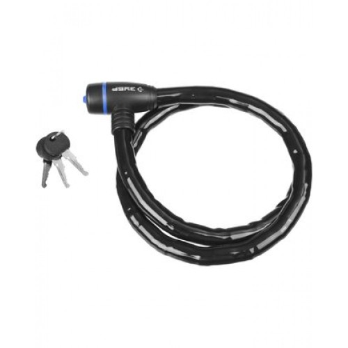 Замок тросовый 18*1000мм, усиленный ,3ключа, Зубр