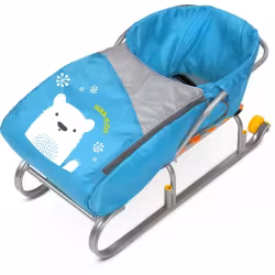 Матрасик для санок на молнии Nika Kids, голубой