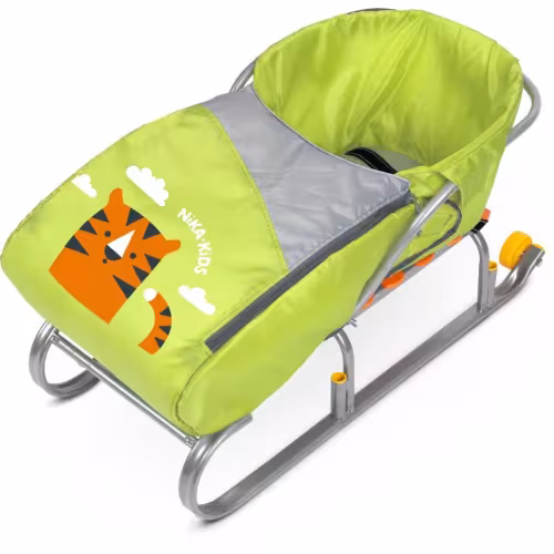 Матрасик для санок на молнии Nika Kids, желтый