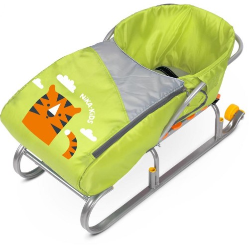 Матрасик для санок на молнии Nika Kids, желтый
