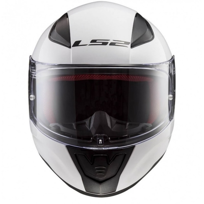 Мотошлем LS2 FF353 Rapid Single Mono Gloss, белый, размер M