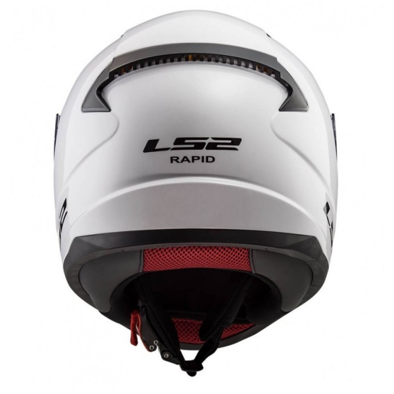 Мотошлем LS2 FF353 Rapid Single Mono Gloss, белый, размер M