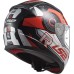 Мотошлем LS2 FF353 Rapid Stratus Gloss, черный/красный/серебро, размер M