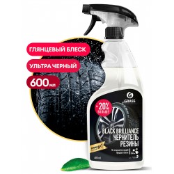 Полироль-чернитель резины Grass Black brilliance 110399, 0.6 л