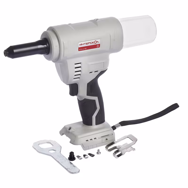 Пистолет заклепочный аккумуляторный Интерскол ВПА-6/18 (без АКБ)