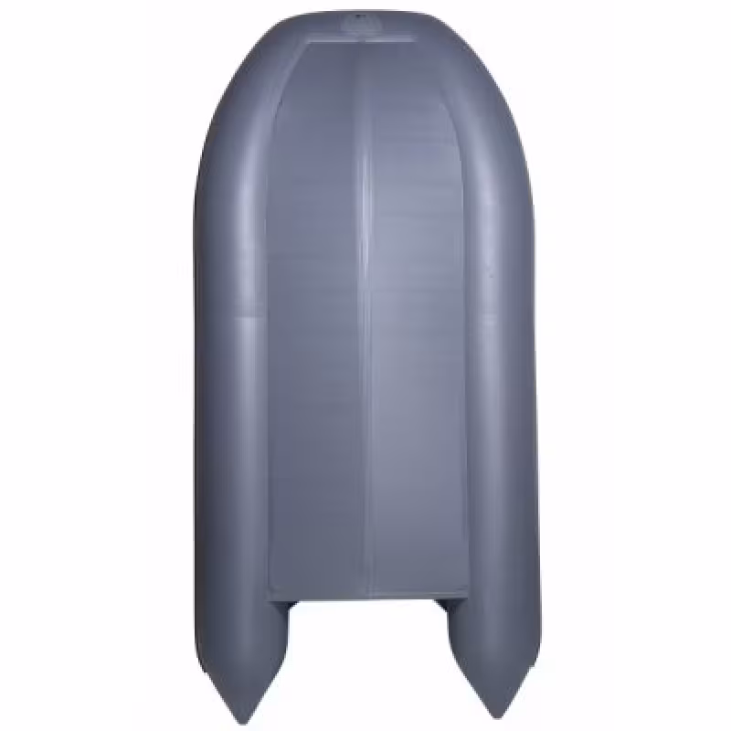 Надувная лодка ПВХ Адмирал 430, пайол фанерный, серый/черный