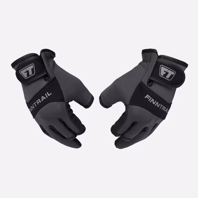 Перчатки Finntrail Neosensor 2730 Grey, полиэстер, искусственная кожа, серый, размер L