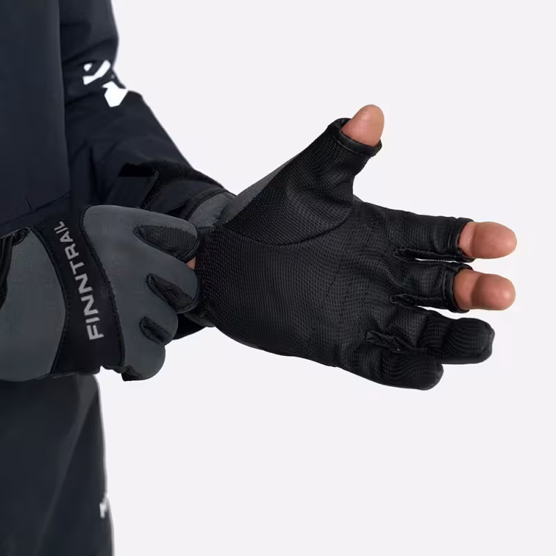 Перчатки Finntrail Neosensor 2730 Grey, полиэстер, искусственная кожа, серый, размер L