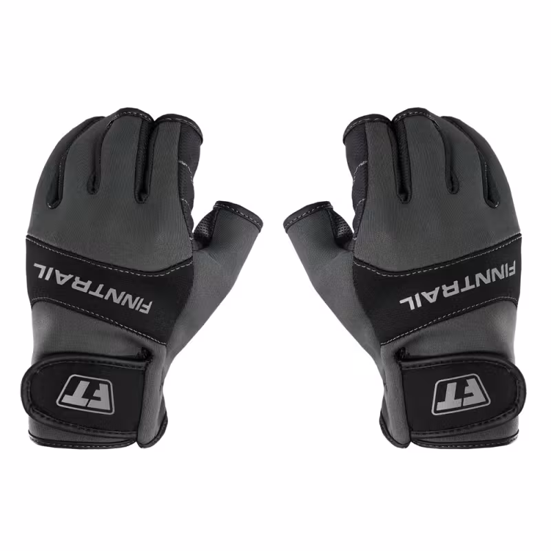 Перчатки Finntrail Neosensor 2730 Grey, полиэстер, искусственная кожа, серый, размер L