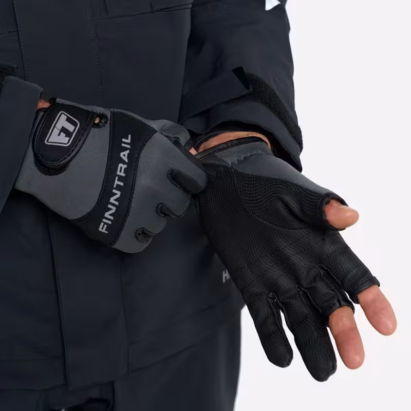 Перчатки Finntrail Neosensor 2730 Grey, полиэстер, искусственная кожа, серый, размер XL